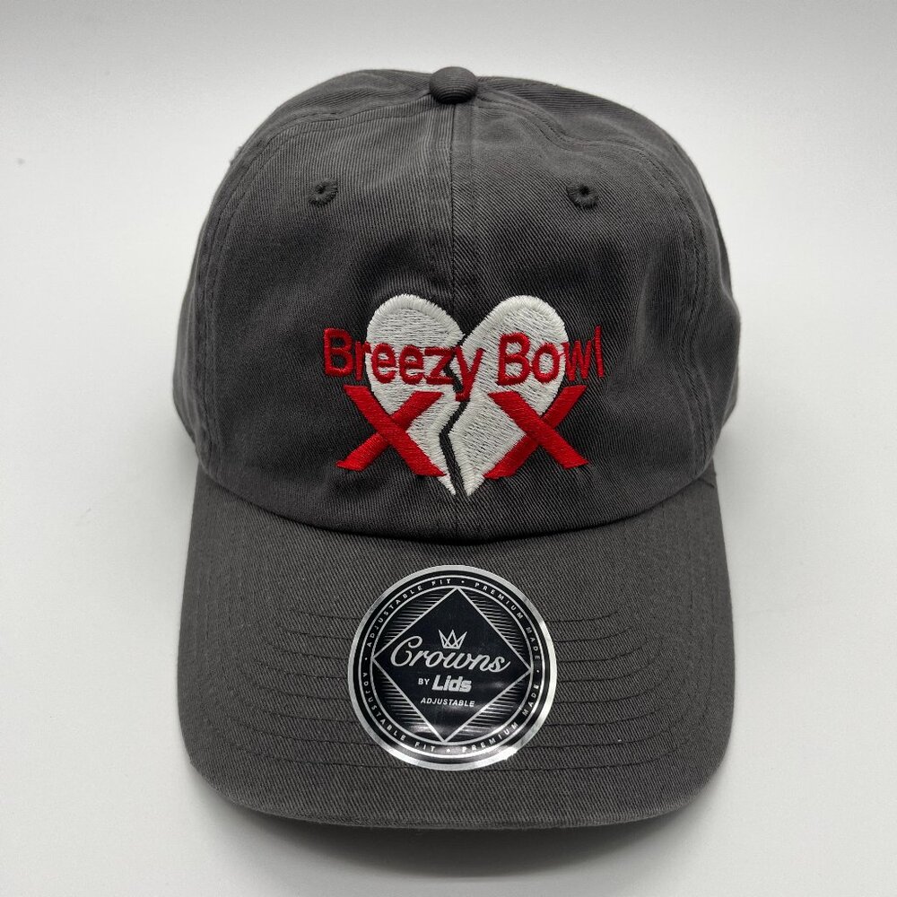 Chris Brown Breezy Bowl Hat Cap Strapback Adult One Size Gray Lids Merch NWT